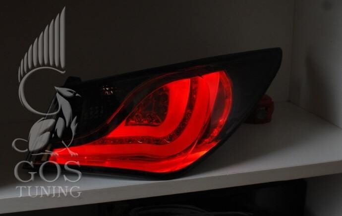 Альтернативная оптика, светодиодные задние фонари BMW style (Black Edition) на автомобиль Hyundai Sonata YF i45 Альтернативная оптика, светодиодные задние фонари BMW style (Black Edition) на автомобиль Hyundai Sonata YF i45
