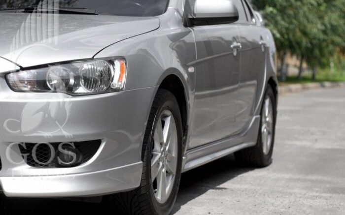 Накладки «Клыки» на передний бампер Мицубиси Лансер 10 Накладки «Клыки» на передний бампер Мицубиси Лансер 10