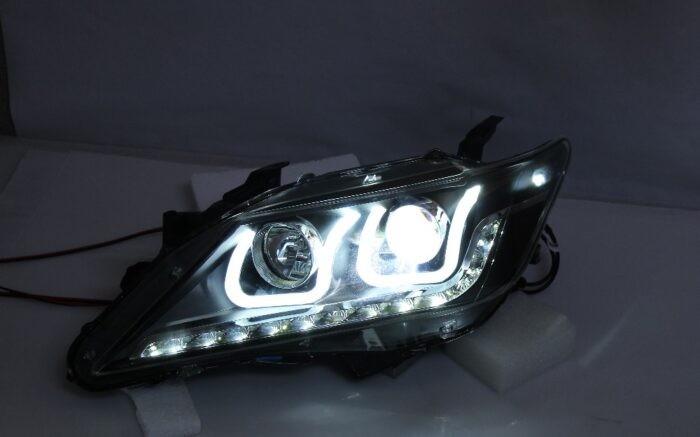 Передняя тюнинг оптика фары toyota camry v50 Передняя тюнинг оптика фары toyota camry v50