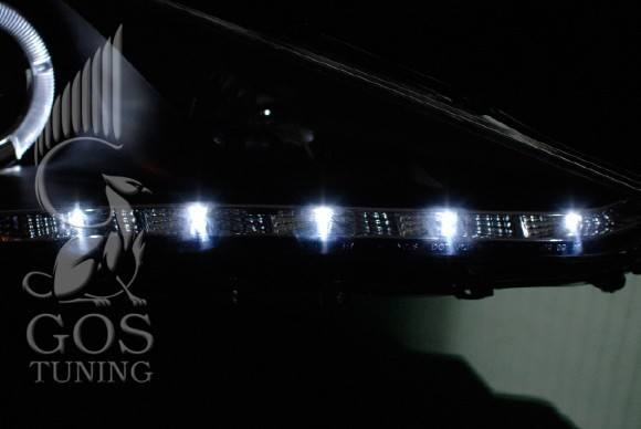 Альтернативная передняя оптика (фары) Черный на автомобиль Hyundai Sonata YF i45. Альтернативная передняя оптика (фары) Черный на автомобиль Hyundai Sonata YF i45.