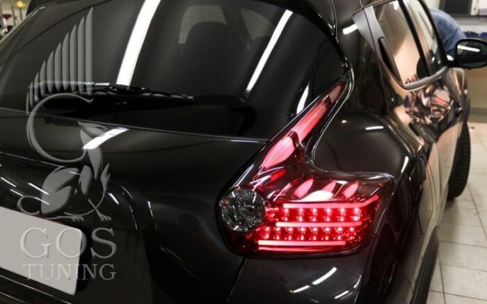 Задние альтернативные тюнинг фары на Nissan Juke Задние альтернативные тюнинг фары на Nissan Juke