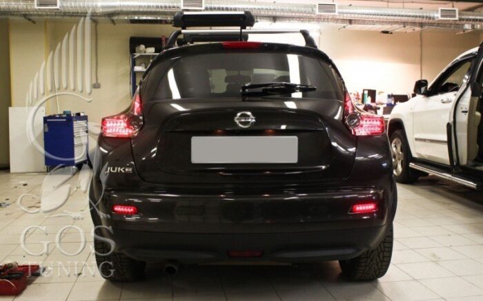 Задние альтернативные тюнинг фары на Nissan Juke Задние альтернативные тюнинг фары на Nissan Juke