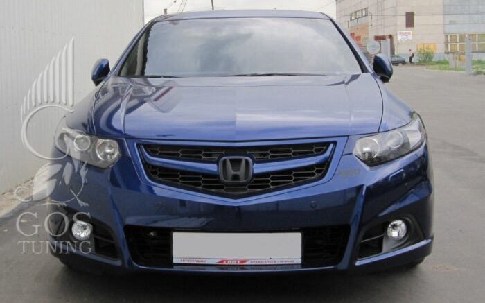 Реснички маленькие «Уголки» ( накладки на фары) на Honda Accord 8 Реснички маленькие «Уголки» ( накладки на фары) на Honda Accord 8