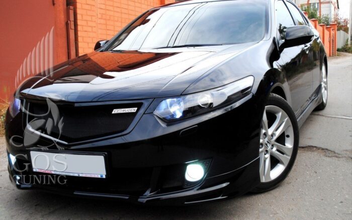 Реснички маленькие «Уголки» ( накладки на фары) на Honda Accord 8 Реснички маленькие «Уголки» ( накладки на фары) на Honda Accord 8