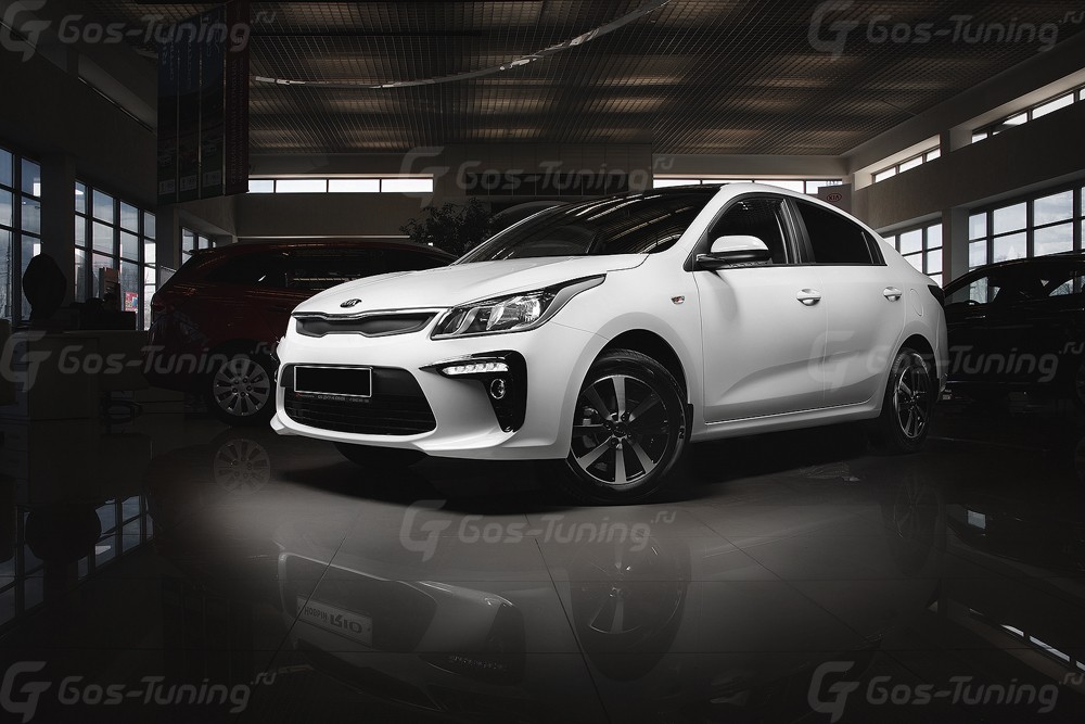 Купить накладки на птф / Серпы Киа Рио 4 "GT-Line" - ГОС-Тюнинг