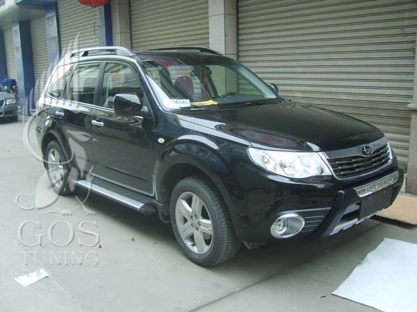 Большая защита переднего бампера на Subaru Forester III