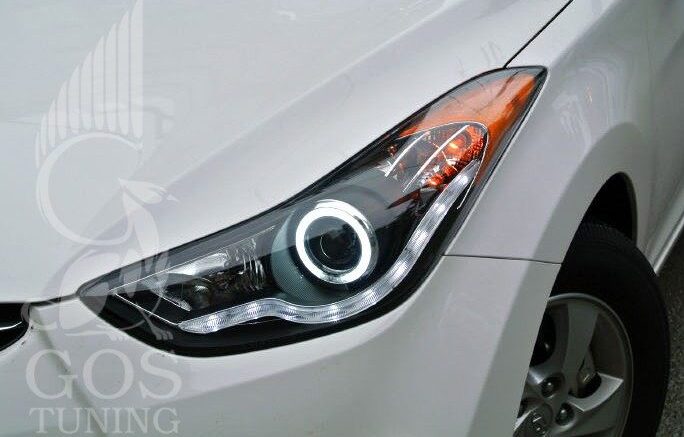 Передняя альтернативная оптика на автомобиль Hyundai Elantra / Avante MD Передняя альтернативная оптика на автомобиль Hyundai Elantra / Avante MD