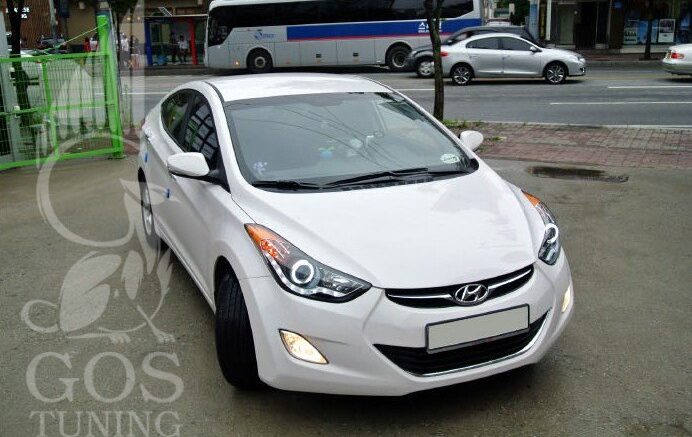 Передняя альтернативная оптика на автомобиль Hyundai Elantra / Avante MD Передняя альтернативная оптика на автомобиль Hyundai Elantra / Avante MD
