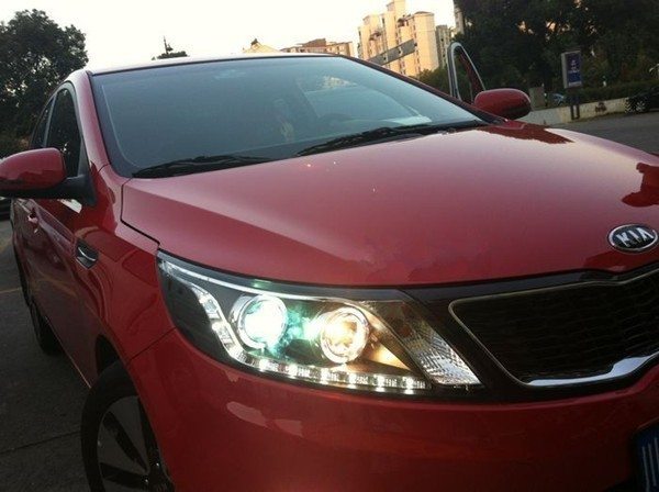 Передние фары Киа Рио 3 Eagle Eyes / KIA RIO / ГОС-Тюнинг, Москва
