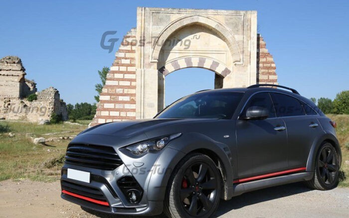 накладки порогов renegade на Infiniti fx35 fx37 fx50 f51 r01-0777-999 Тюнинг обвес renegade na infiniti fx35 fx37 fx50 f51 r01-0777-999