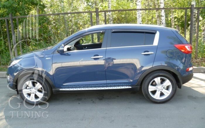 Купить Подножки / Пороги Киа Спортейдж 3 "BMW Style" - ГОС-Тюнинг