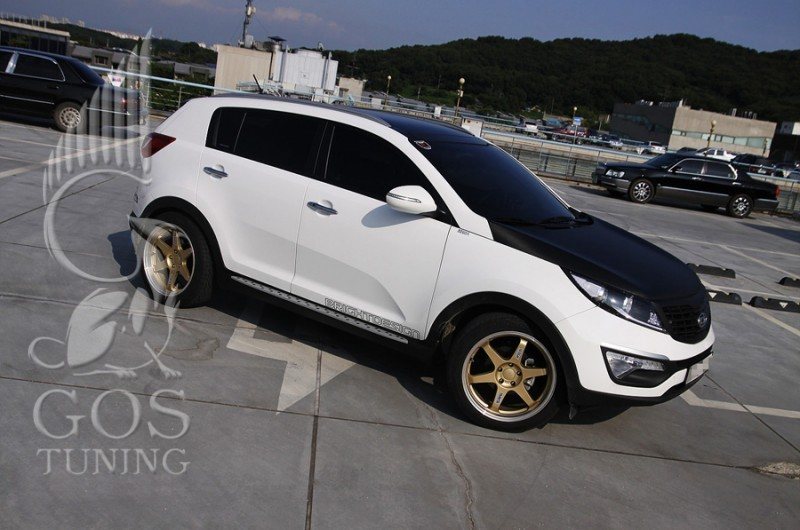 Купить пороги Kia Sportage 3 Sl / Киа Спортейдж "БМВ Стайл" - Москва