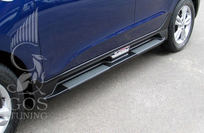 установка порогов ix35 установка порогов ix35