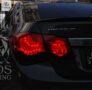 Комплект задних фонарей «BMW F Series Red Smoke Style Led» для Chevrolet Cruze Sedan