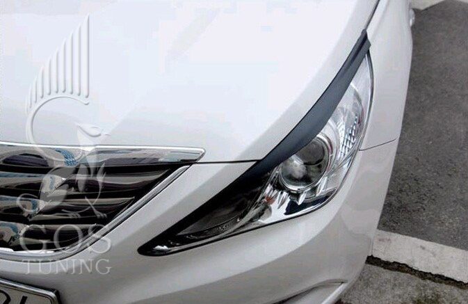 Реснички (накладки на фары) на Hyundai Sonata Реснички (накладки на фары) на Hyundai Sonata