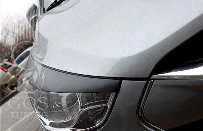 Реснички (накладки на фары) на Hyundai IX 35 Реснички (накладки на фары) на Hyundai IX 35