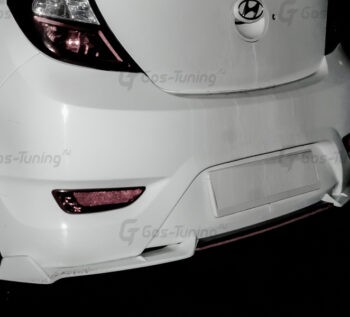 Элерон / накладка бампера / сплиттер Hyundai Solaris - ГОС-Тюнинг