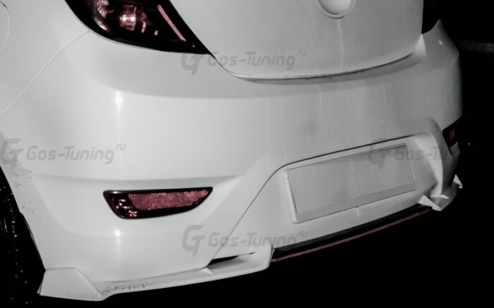 Элерон / накладка бампера / сплиттер Hyundai Solaris - ГОС-Тюнинг