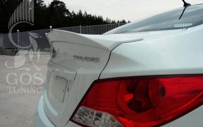 Спойлер накладка на крышку багажника «I-Flow» для Hyundai Solaris Спойлер накладка на крышку багажника «I-Flow» для Hyundai Solaris