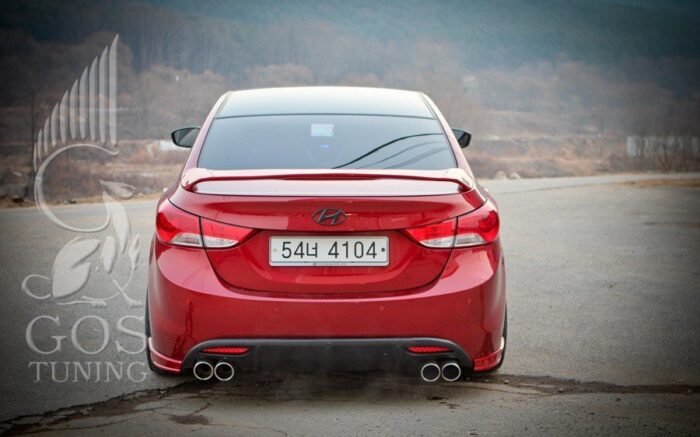 покраска спойлера крышки багажника Хендай Элантра МД  Sequence Style покраска спойлера крышки багажника Хендай Элантра МД Sequence Style