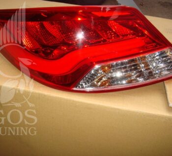 Альтернативные задние фонари «BMW Design» (прозрачный, красный) на автомобиль Хендай Солярис 2010+
