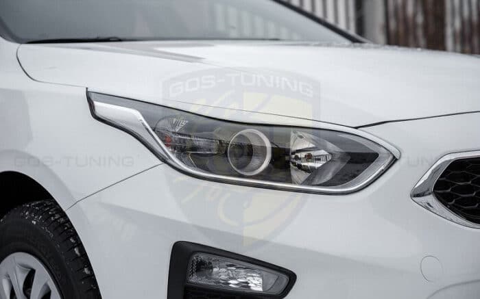 Накладки на фары реснички kia ceed cd 3 hatchback r01-1073-4 Накладки на фары реснички kia ceed cd 3 hatchback r01-1073-4