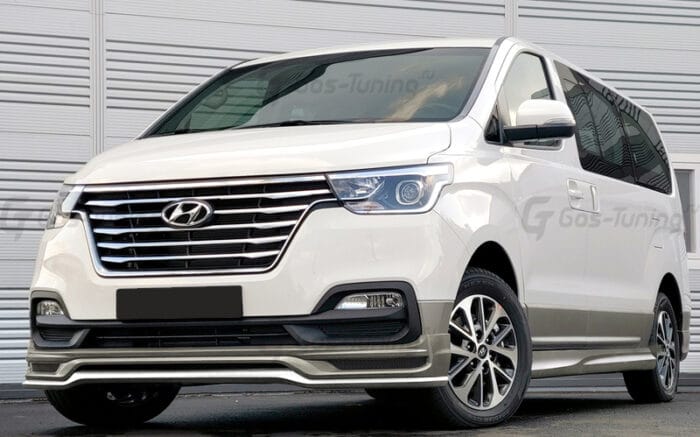 Юбка / Накладка на бампер Хендай Старекс / H1 2018+ в ГОС-Тюнинг